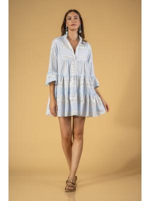 Туніка коротка з рукавом Aether 92627 blue