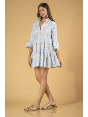 Туніка коротка з рукавом Aether 92627 blue