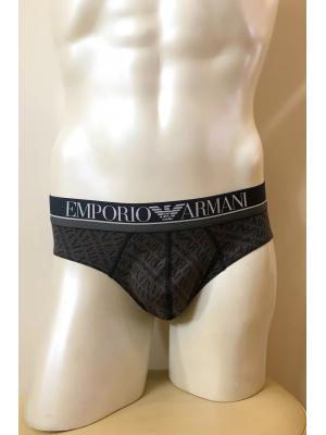Мужские трусы на широкой резинке с принтом Armani 110814 9a508-21144