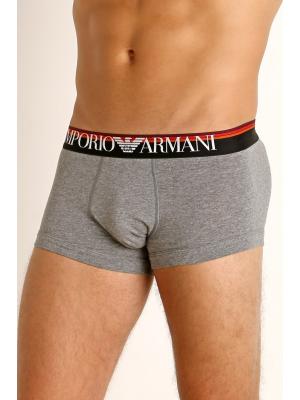 Боксеры с логотипом на цветной резинке Armani 111389 9a510-06749
