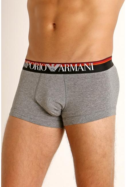 Боксеры с логотипом на цветной резинке Armani 111389 9a510-06749