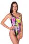 Слитный купальник цветной с однотонной спинкой Bip-bip Plage Exotique Catania