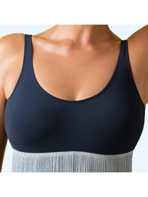 Купальник слитный с длинными нитями под грудью Curve Pericolose Soleil-90-50-notte