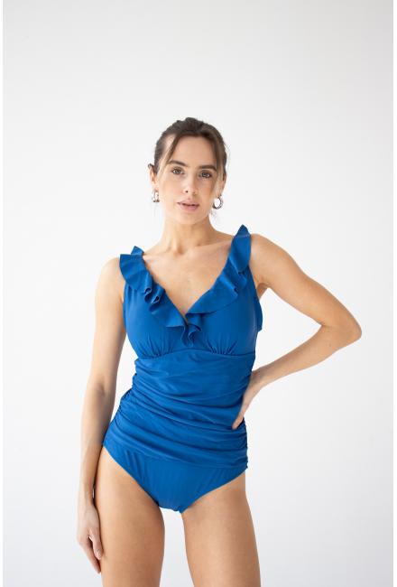 Суцільний купальник DKNY DIXMS-691-blue/light