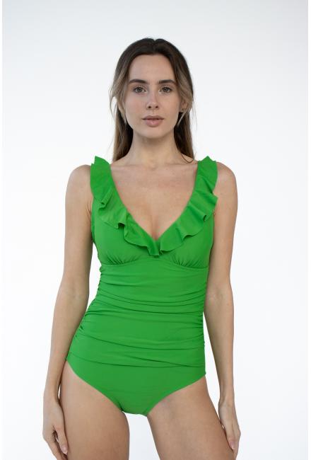 Суцільний купальник DKNY DIXMS-691-green