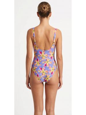 Cуцільний купальник з квітковим принтом DKNY DICMS691