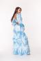 Платье-макси с нежным цветочным принтом ML032002-blu