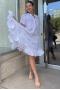 Платье-туника многоярусное с защипами и пуговицами 21A-219C Платье-туника многоярусное с защипами и пуговицами 21A-219C