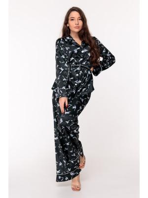 Женский шелковый костюм  Jolie 2132-black
