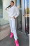 Женский костюм с капюшоном (Худи, брюки) Jolie 5941 white