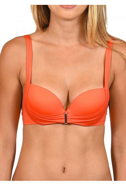 Лиф от купальника Push-up оранжевый с драпировкой Lisca 40318 GRAN CANARIA-o