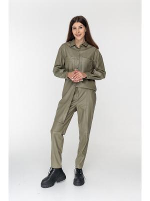 Брюки из экокожи LY-6148-ol 