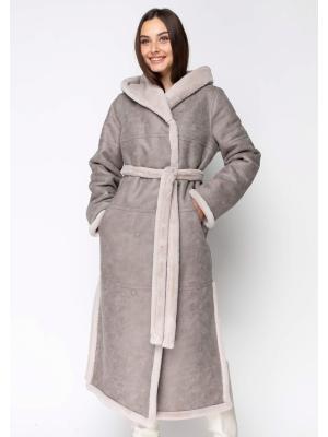  Двостороння екошуба-дубленка 1255-1m-D-grey