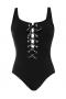 Слитный купальник на шнуровке Michael Kors MM3R526-black