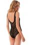 Слитный купальник с ажурным верхним слоем MOEVA LONDON Holly 0294-black