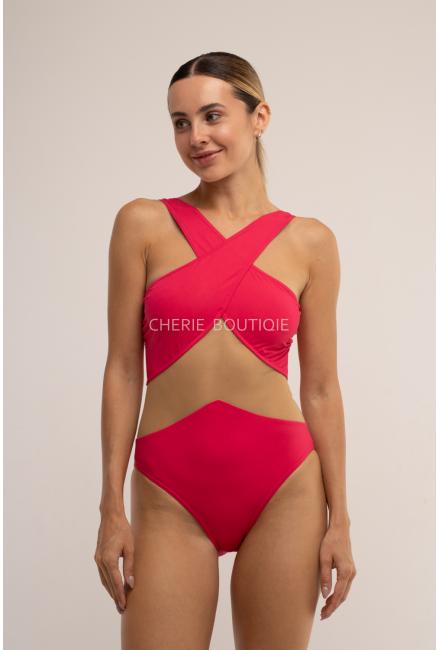 Слитный купальник Nicole Olivier Tamarin Fushia