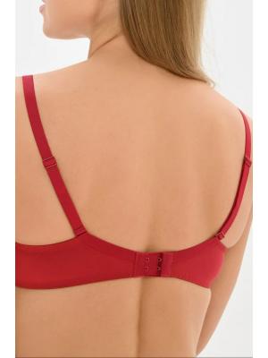 Бюстгальтер с чашкой из прозрачной паутинки Simone Perele SAG 15C319-red