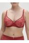 Бюстгальтер с чашкой из прозрачной паутинки Simone Perele SAG 15C319-red